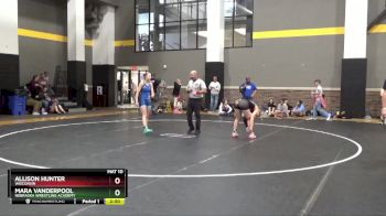 106 lbs Semifinal - Allison Hunter, Wisconsin vs Mara Vanderpool, Nebraska Wrestling Academy