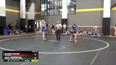 106 lbs Semifinal - Allison Hunter, Wisconsin vs Mara Vanderpool, Nebraska Wrestling Academy