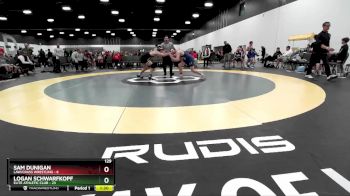 129 lbs Round 3 (8 Team) - Sam Dunigan, LAW/Crass Wrestling vs Logan Schwarfkopf, Elite Athletic Club