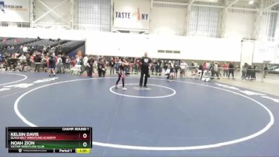 85 lbs Champ. Round 1 - Kelsin Davis, Black Belt Wrestling Academy vs Noah Zion, Victor Wrestling Club