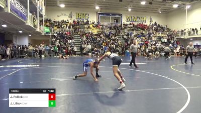 133 lbs R-64 - Jackson Pollick, Kiski Area vs Jake Lilley, Connellsville