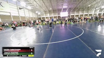 135 lbs Cons. Round 2 - Hazen Christensen, Bear River Wrestling Club vs Joshua Makitrin, Northside Wrestling Club