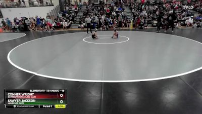 45 lbs Round 1 - Conner Wright, Oz Trojan Wrestling Club vs Sawyer Jackson, Lawrence Elite