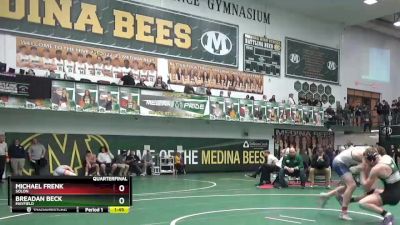 150 lbs Quarterfinal - Breadan Beck, Mayfield vs Michael Frenk, Solon