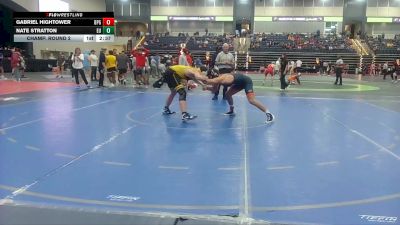 165 lbs Champ. Round 2 - Nate Stratton, Emmanuel University vs Gabriel Hightower, Brewton-Parker (GA)