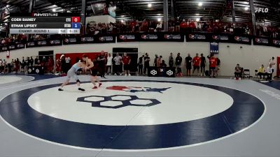 61 kg Champ. Round 1 - Coen Bainey, Eagle Training Center vs Ethan Lipsey, RTC South