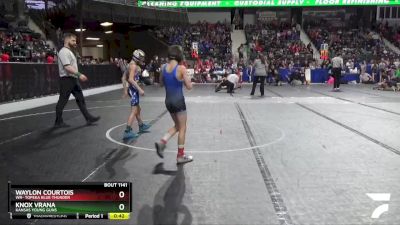 68 lbs Cons. Semi - Waylon Courtois, WR- Topeka Blue Thunder vs Knox Vrana, Kansas Young Guns