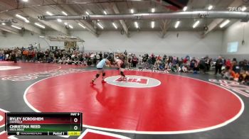 155 lbs Champ. Round 1 - Ryley Scroghem, Chatfield vs Christina Reed, Vista Ridge