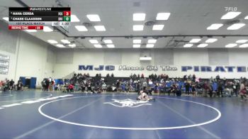 141 lbs 1st Place Match - Chase Claassen, Santa Rosa College vs Haha Cerda, Fresno City College