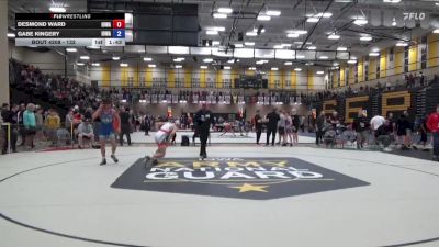 132 lbs Cons. Round 3 - Desmond Ward, Iowa vs Gabe Kingery, Iowa