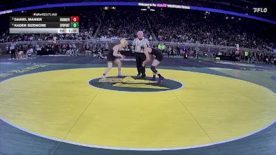 D4-150 lbs Champ. Round 1 - Daniel Manier, Iron Mountain vs Kaden Sizemore, Springport