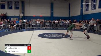 126 lbs Prelims - Antonios Sevastos, Mansfield vs Andrew Fallon, Bishop Hendricken