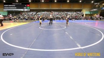 61 lbs Quarterfinal - Kemp Enriquez, Takedown Elite vs Logan Robinson, Charlotte Hammerheads