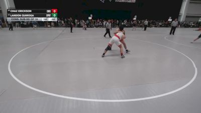 144 lbs Cons. Sub-rd Of 16 - Chaz Erickson, Cornerstone Wrestling Club vs Landon Quiroga, Spartan RTC@LHP