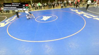 110 lbs 5th Place Match - Angelina Manlapaz, Unattached vs Madizyn Megrant, Pekin