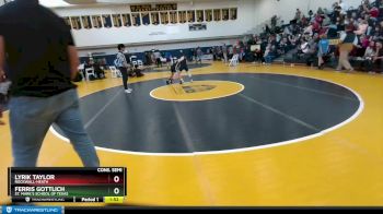 86 lbs Cons. Semi - Ferris Gottlich, St. Mark`s School Of Texas vs Lyrik Taylor, Rockwall-Heath