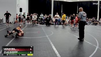 72 lbs Round 5 (8 Team) - Lachlan Beal, Junior Terps Northeast vs Dylan Silkowski, Mat Warriors White