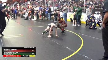 77 lbs Champ. Round 1 - Dallas Harris, Center Line WC vs Hunter Dunlap, Maple Valley WC