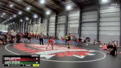 132 lbs Semis & 1st Wrestleback (8 Team) - Emma Shephard, Black Mambas vs Alexis Pehrson, Queens Of The Corn Red