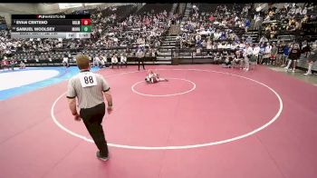 3A 106 lbs Champ. Round 1 - Evan Centeno, Ben Lomond vs Samuel Woolsey, Morgan