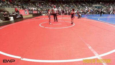 52 lbs Round Of 32 - Nixon Mendoza, MANTANONA-TC vs Tate Bailey, Moen Wrestling Academy
