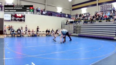 100 lbs Quarterfinals (8 Team) - Emily Wisham, Oglethorpe County vs Mackenzie Spurgeon, Long County