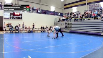 100 lbs Quarterfinals (8 Team) - Emily Wisham, Oglethorpe County vs Mackenzie Spurgeon, Long County
