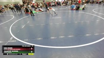 75 lbs Cons. Round 2 - Maximus Aldana, South Dakota vs Asa Mann, Black Fox Wrestling Academy