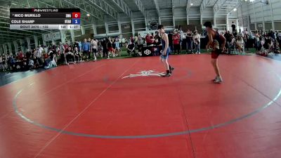 132 lbs Cons. Round 3 - Nico Murillo, Sanderson Wrestling Academy vs Cole Sharp, Utah