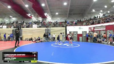 114-121 lbs Round 2 - Christopher Danford, Beech Grove WC vs Jaxon Stark, Indian Creek WC