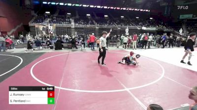 58 lbs Round Of 16 - Jd Rumsey, Cowboy Kids WC vs Spencer Pentland, Bwc