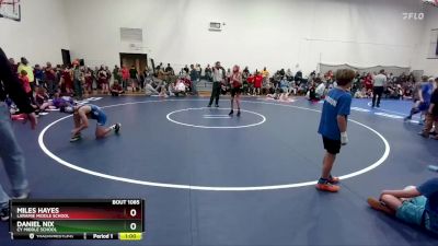 83-85 lbs Round 2 - Daniel Nix, CY Middle School vs Miles Hayes, Laramie Middle School