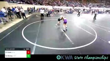 70 lbs Consi Of 8 #2 - Owen Koss, R.A.W. vs Bryson Richey, Vian Wrestling Club