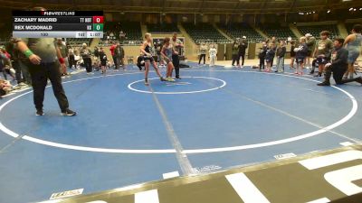 100 lbs Rr Rnd 3 - Zachary Madrid, Team Tulsa NDT vs Rex McDonald, Keystone Kids Wrestling Club
