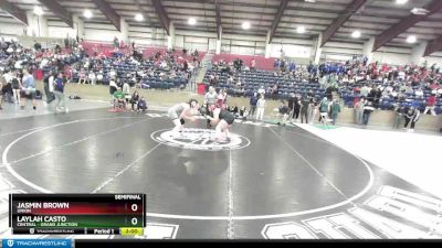 190 lbs Semifinal - Jasmin Brown, Union vs Laylah Casto, Central - Grand Junction