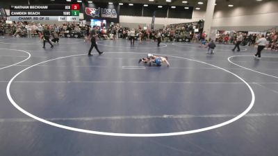 67 lbs Champ. Rd Of 32 - Nathan Beckham, Orange County RTC vs Camden Beach, Young Guns Wrestling Club