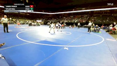 120 Class 3 lbs Quarterfinal - James Penick, Hillsboro vs Dylan Hall, St. Pius X (Kansas City)