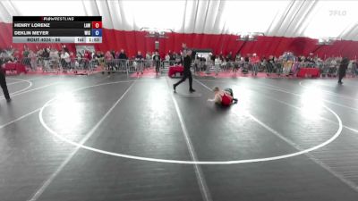 86 lbs Champ. Round 1 - Henry Lorenz, LaCrosse Area Wrestlers vs Deklin Meyer, Weigh In Club