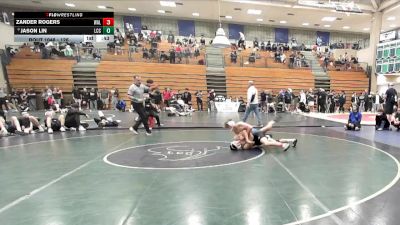 126 lbs 3rd Place Match - Jason Lin, La Costa Canyon vs Zander Rogers, Walnut