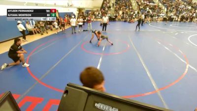 90 lbs Round 1 - Ayleen Fernandez, Threshold Wrestling Club vs Iliyana Monteon, Madera Grapplers