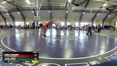 197 lbs Cons. Round 1 - Loyal Holm, Southern Virginia vs Chris Johnson, Wheeling University