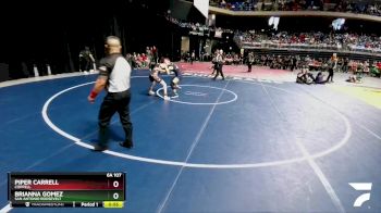 6A 107 lbs Cons. Round 1 - Brianna Gomez, San Antonio Roosevelt vs Piper Carrell, Coppell