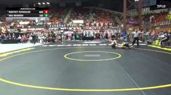 140 lbs Quarterfinal - Mia Munden, Larned HS vs Destiny Gonzalez, Goodland HS