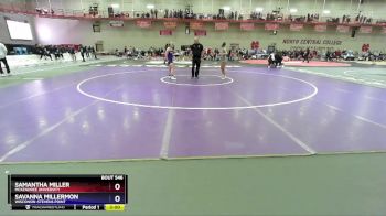 110 lbs Cons. Round 3 - Samantha Miller, McKendree University vs Savanna Millermon, Wisconsin-Stevens Point