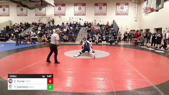 220 lbs Quarterfinal - Charlie Turner, Portsmouth vs Tomas Ziemiecki, Milford