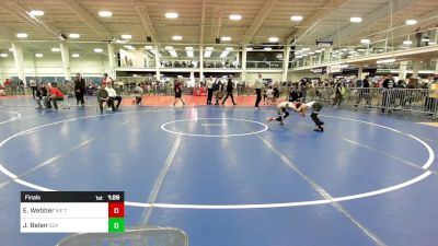 65 lbs Final - Ezamai Webber, ME Trappers WC vs Julia Belen, Ddk Wc