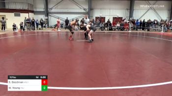 157 lbs Prelims - Scott Goodman, Wesleyan vs Warren Young, Plymouth