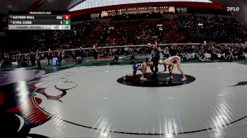 G 107 lbs Champ. Round 1 - Kyra Cobb, Timberline vs Hayden Ball, Grace
