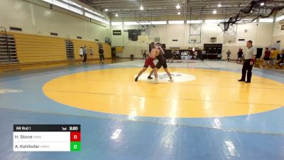 197B lbs Rr Rnd 1 - Hudson Skove, Harvard vs Austin Kohlhofer, Army West Point