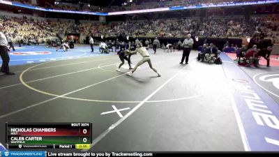 132 Class 3 lbs 3rd Place Match - Caleb Carter, Whitfield vs Nicholas Chambers, Holt